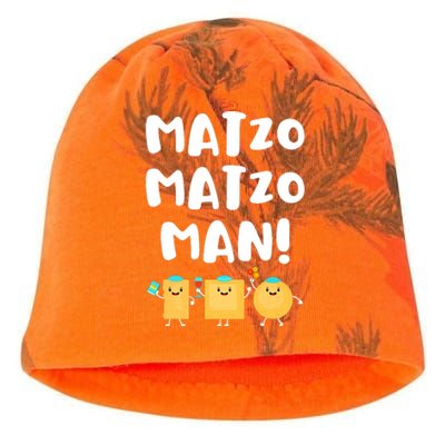 Funny Passover Matzo Matzo Man Jewish Seder Family Kati - Camo Knit Beanie