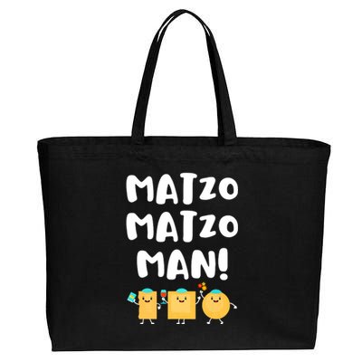 Funny Passover Matzo Matzo Man Jewish Seder Family Cotton Canvas Jumbo Tote