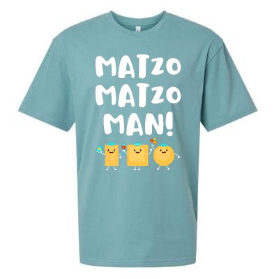 Funny Passover Matzo Matzo Man Jewish Seder Family Sueded Cloud Jersey T-Shirt