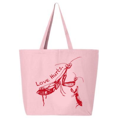 Funny Praying Mantis Retro Love Hurts Graphic 25L Jumbo Tote