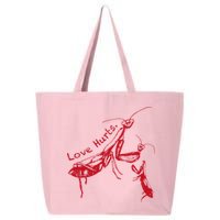 Funny Praying Mantis Retro Love Hurts Graphic 25L Jumbo Tote