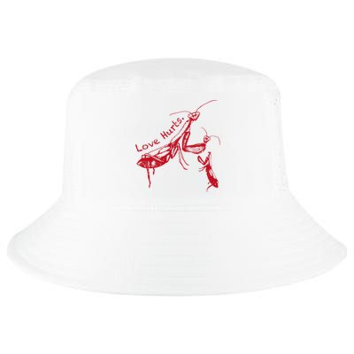 Funny Praying Mantis Retro Love Hurts Graphic Cool Comfort Performance Bucket Hat