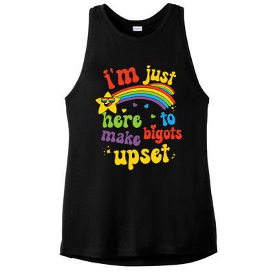 Funny Pride Month Lgbt Ally Gay Rights Ladies PosiCharge Tri-Blend Wicking Tank