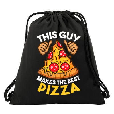 Funny Pizza Maker Gift For Men Women Cool Guy Best Pizza Gift Drawstring Bag