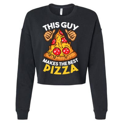 Funny Pizza Maker Gift For Men Women Cool Guy Best Pizza Gift Cropped Pullover Crew