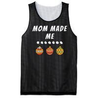 Family Party Mom Made Me Matching Christmas Outfits Ornament Mesh Reversible Basketball Jersey Tank