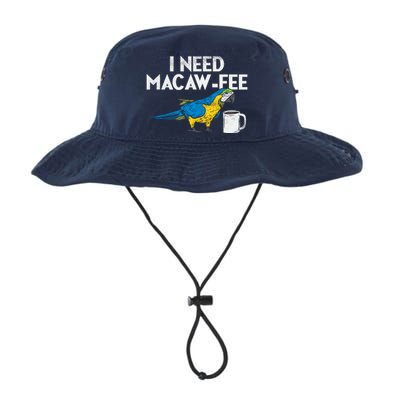 Funny Parrot Macaw And Coffee I Scarlet Macaw Owner Legacy Cool Fit Booney Bucket Hat