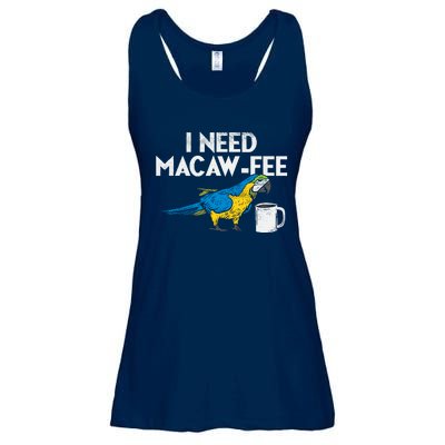 Funny Parrot Macaw And Coffee I Scarlet Macaw Owner Ladies Essential Flowy Tank