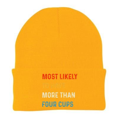 Funny Passover Most Likely More Than Four Cups Seder Matzah Knit Cap Winter Beanie