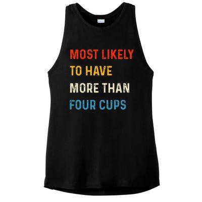 Funny Passover Most Likely More Than Four Cups Seder Matzah Ladies PosiCharge Tri-Blend Wicking Tank