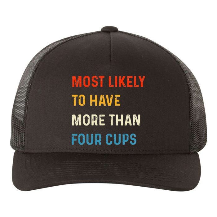 Funny Passover Most Likely More Than Four Cups Seder Matzah Yupoong Adult 5-Panel Trucker Hat