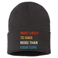 Funny Passover Most Likely More Than Four Cups Seder Matzah Sustainable Knit Beanie