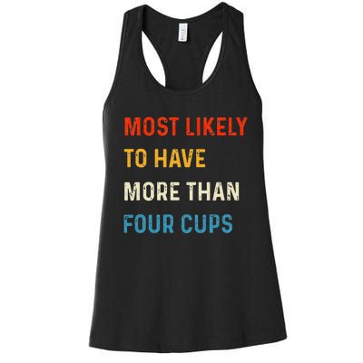 Funny Passover Most Likely More Than Four Cups Seder Matzah Women's Racerback Tank