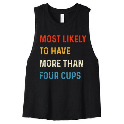 Funny Passover Most Likely More Than Four Cups Seder Matzah Women's Racerback Cropped Tank