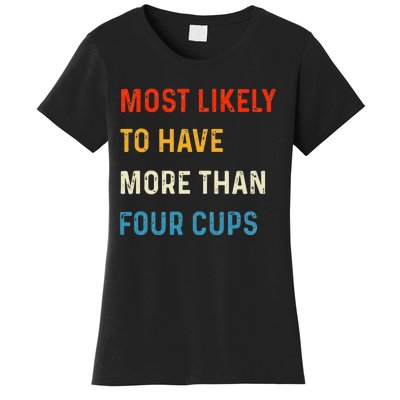 Funny Passover Most Likely More Than Four Cups Seder Matzah Women's T-Shirt