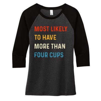 Funny Passover Most Likely More Than Four Cups Seder Matzah Women's Tri-Blend 3/4-Sleeve Raglan Shirt