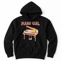 Funny Piano Music Instrument Musician Piano Girl Hoodie