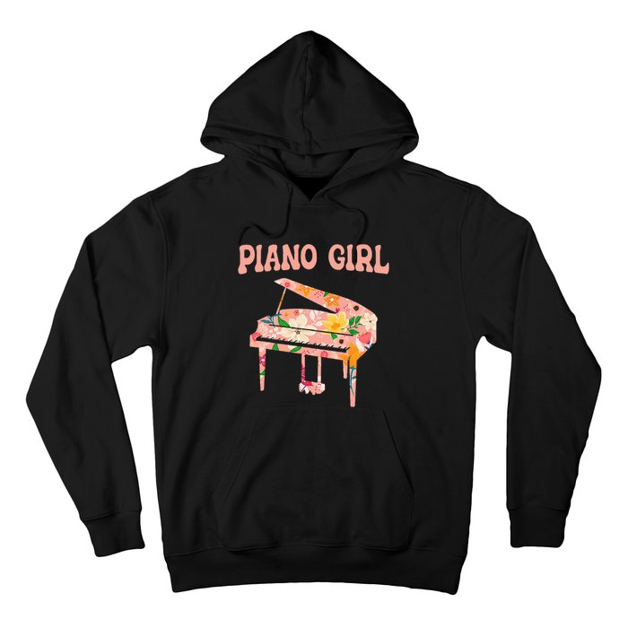 Funny Piano Music Instrument Musician Piano Girl Hoodie