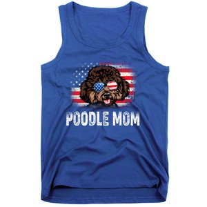 Fun Poodle Mom American Flag Mothers Day Funny Gift Tank Top