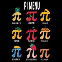 Funny Pi Menu Math Nerd present for Pi Day and Teachers Impact Tech Backpack