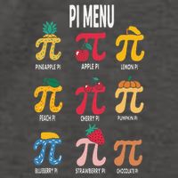 Funny Pi Menu Math Nerd present for Pi Day and Teachers Vector Backpack