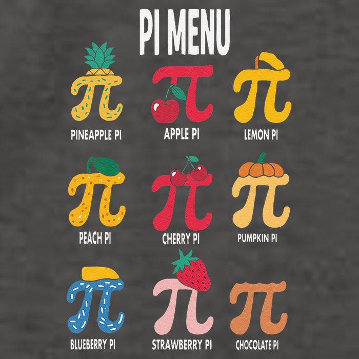 Funny Pi Menu Math Nerd present for Pi Day and Teachers Vector Backpack