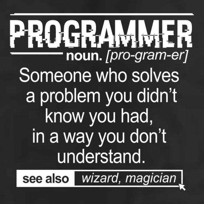 Funny Programmer Meaning Computer Coder Wizard Magician Gift 7 Panel Mesh Trucker Snapback Hat