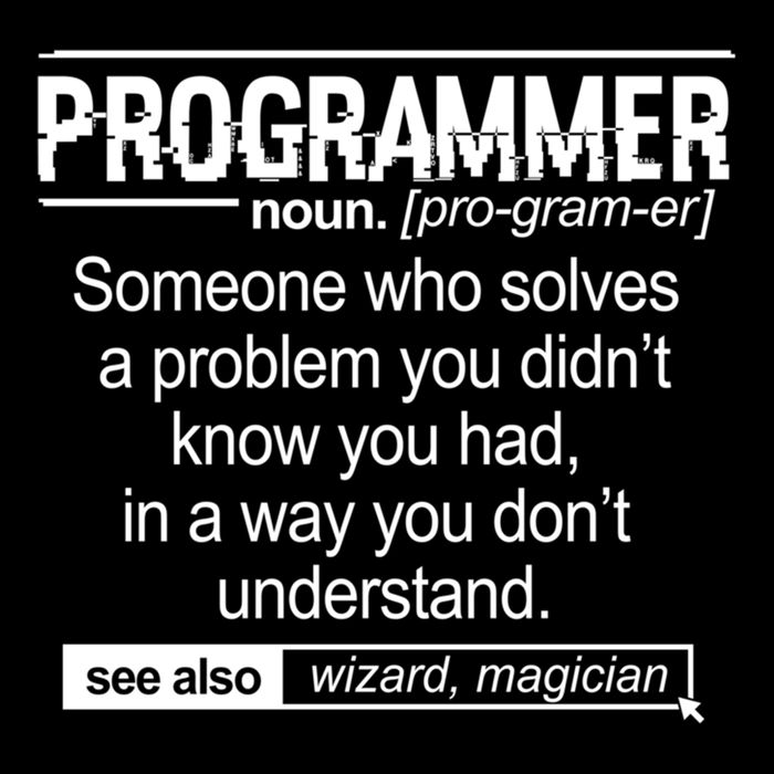 Funny Programmer Meaning Computer Coder Wizard Magician Gift Cooling Performance Long Sleeve Crew