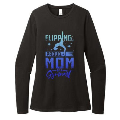 Flipping Proud Mom Of A Gymnast Cute Gift Womens CVC Long Sleeve Shirt