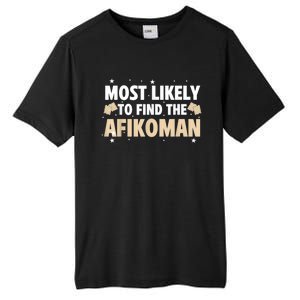 Funny Passover Most Likely To Find The Afikoman Matzah Matzo Tall Fusion ChromaSoft Performance T-Shirt