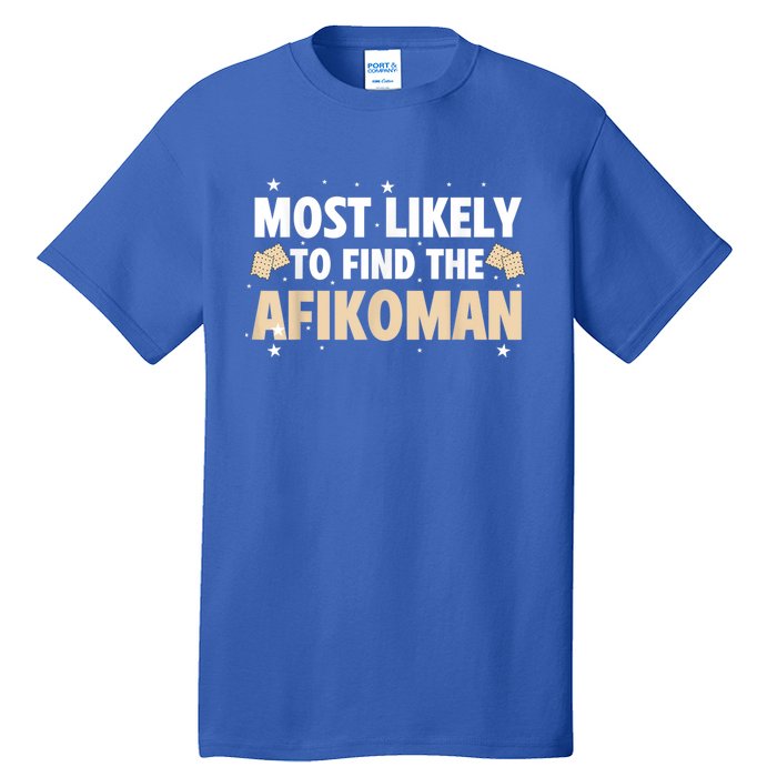 Funny Passover Most Likely To Find The Afikoman Matzah Matzo Tall T-Shirt