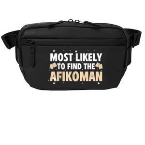 Funny Passover Most Likely To Find The Afikoman Matzah Matzo Crossbody Pack