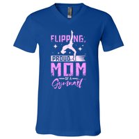 Flipping Proud Mom Of A Gymnast Gift V-Neck T-Shirt