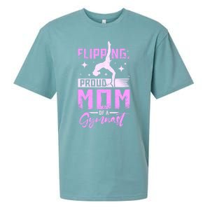 Flipping Proud Mom Of A Gymnast Gift Sueded Cloud Jersey T-Shirt