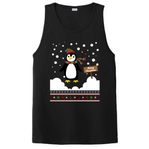 Funny Penguin Merry Christmas Pajama Meaningful Gift PosiCharge Competitor Tank