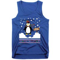 Funny Penguin Merry Christmas Pajama Meaningful Gift Tank Top