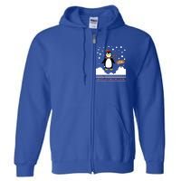 Funny Penguin Merry Christmas Pajama Meaningful Gift Full Zip Hoodie