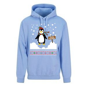 Funny Penguin Merry Christmas Pajama Meaningful Gift Unisex Surf Hoodie