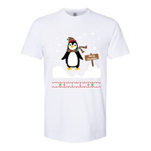 Funny Penguin Merry Christmas Pajama Meaningful Gift Softstyle CVC T-Shirt