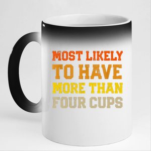 Funny Passover Most Likely To Have More Than Four Cups Matzo 11oz Black Color Changing Mug