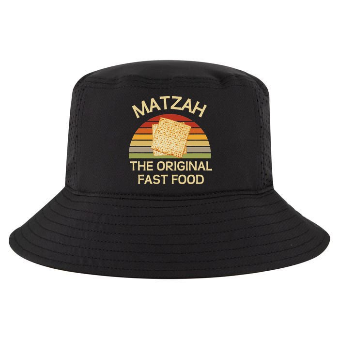 Funny Passover Matzah The Original Fast Food Seder Matzo Cool Comfort Performance Bucket Hat