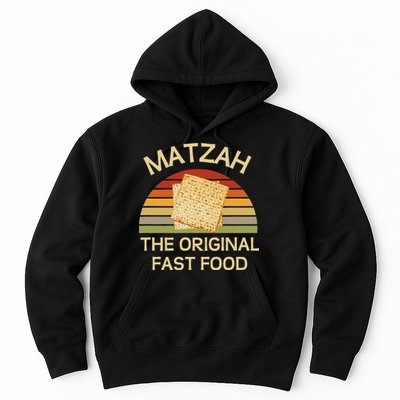 Funny Passover Matzah The Original Fast Food Seder Matzo Hoodie