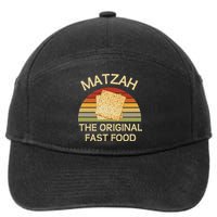 Funny Passover Matzah The Original Fast Food Seder Matzo 7-Panel Snapback Hat