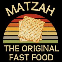 Funny Passover Matzah The Original Fast Food Seder Matzo 7-Panel Snapback Hat