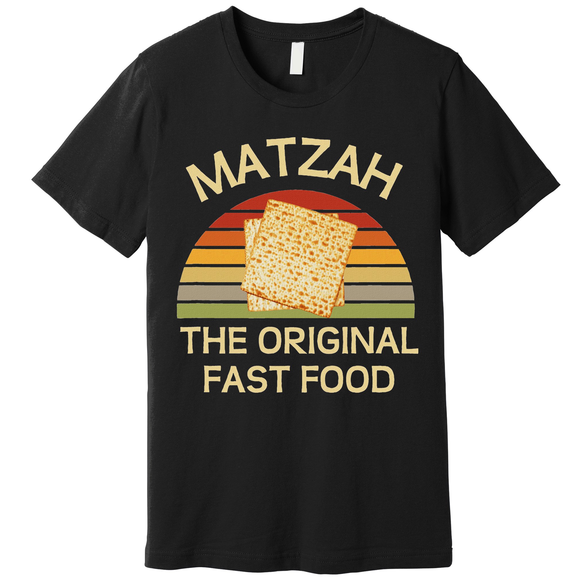 Funny Passover Matzah The Original Fast Food Seder Matzo Premium T-Shirt