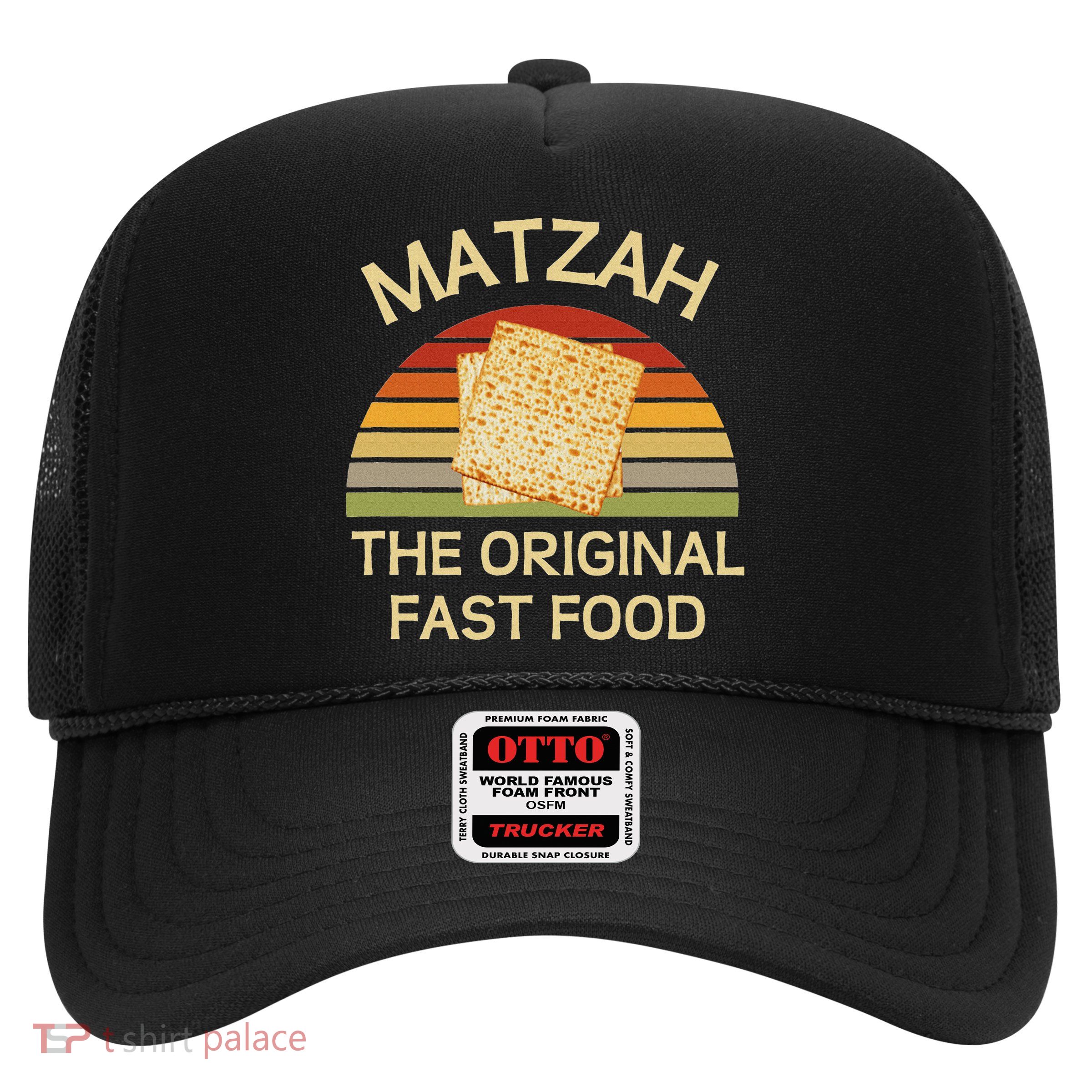 Funny Passover Matzah The Original Fast Food Seder Matzo Trucker Hat