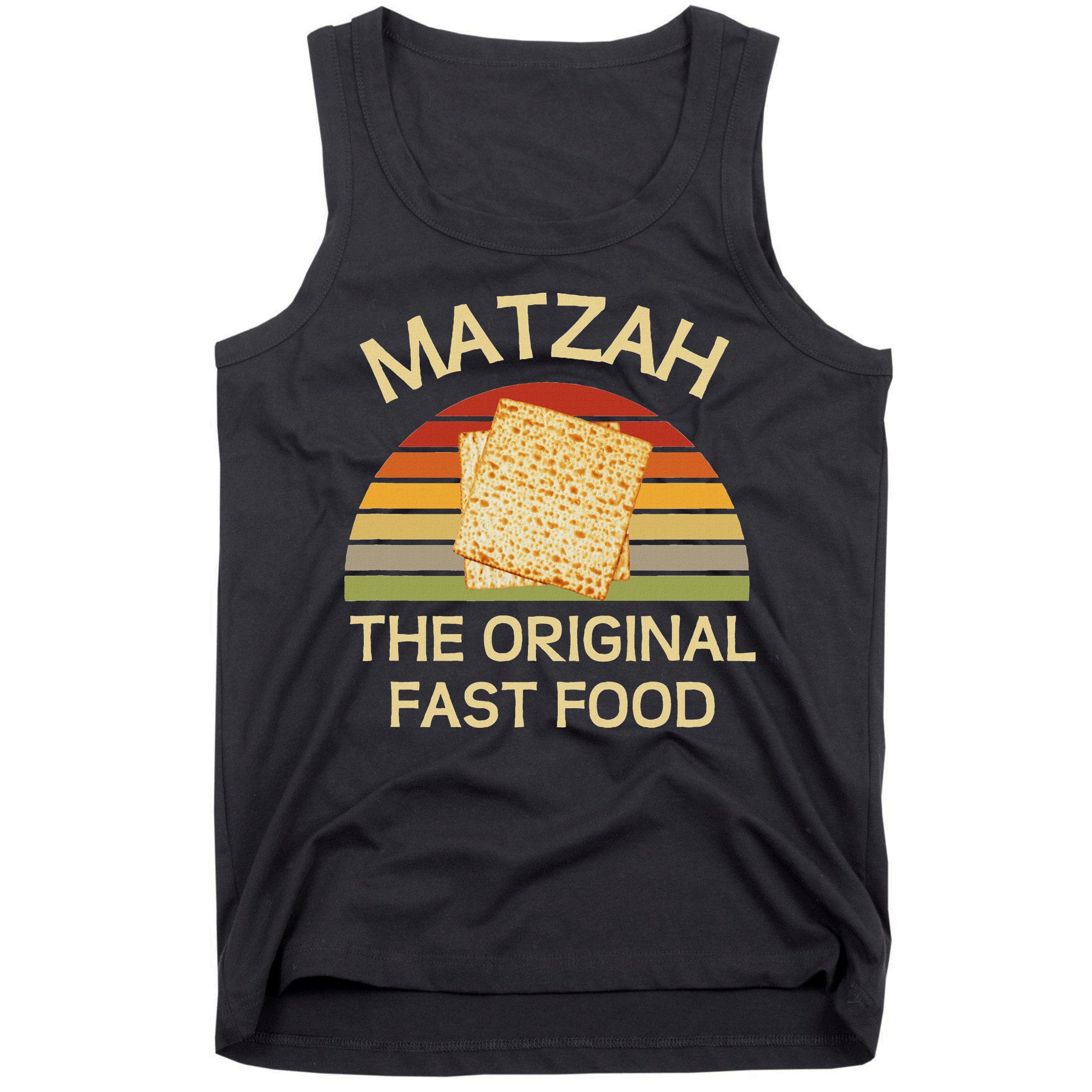 Funny Passover Matzah The Original Fast Food Seder Matzo Tank Top
