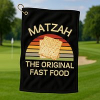 Funny Passover Matzah The Original Fast Food Seder Matzo Golf Towel