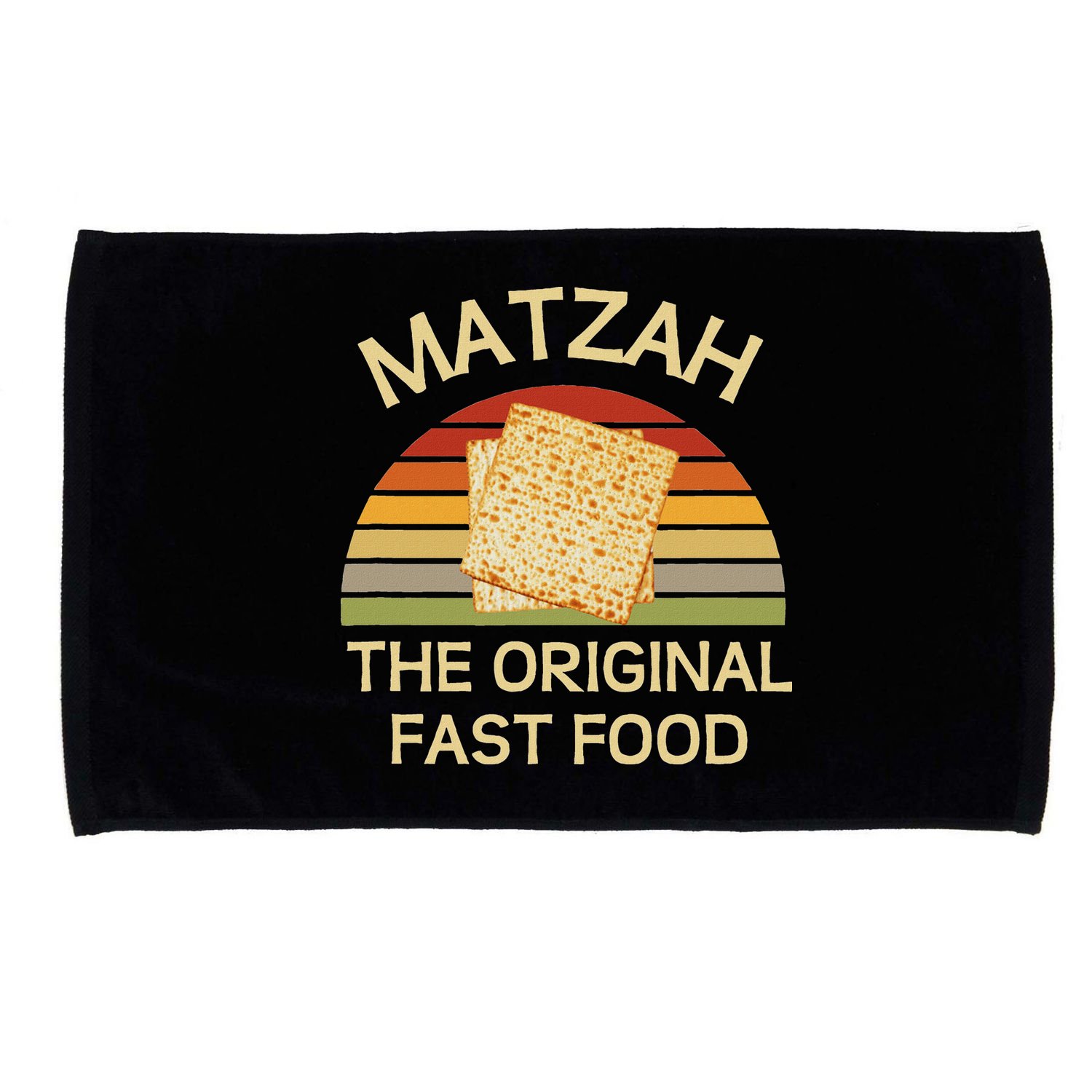 Funny Passover Matzah The Original Fast Food Seder Matzo Microfiber Hand Towel