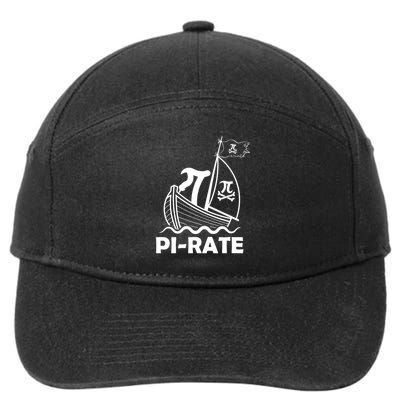 Funny Pi-rate Math Teacher Pi Day 7-Panel Snapback Hat